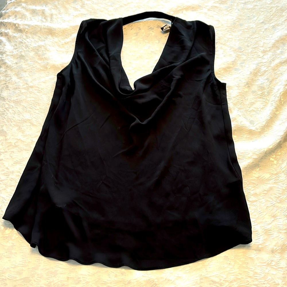 Back elegant sleeveless blouse